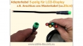 Adapterkabel Higo  5-polig, grün Stecker (z.B. für Display) Mini B  Bosch (ca.15cm)
