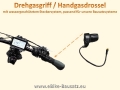 Gasgriff / Handgas mit wassergeschütztem Higo -Stecker, passend für Masterkabel