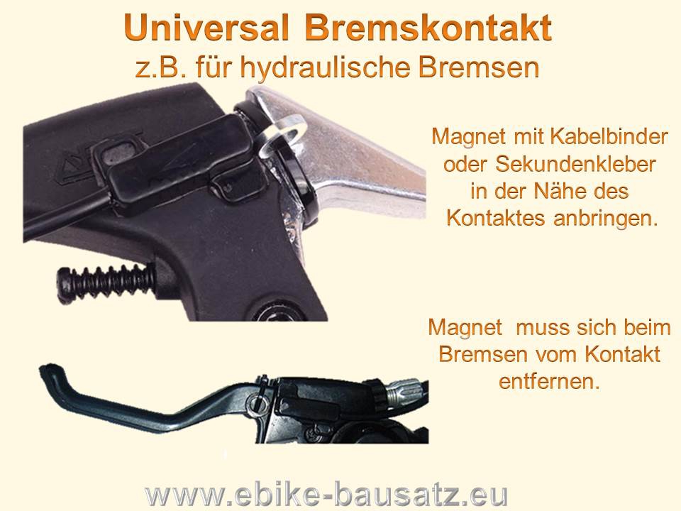 Universal Bremskontakte / Bremssensoren zum Aufkleben inkl. Magnet
