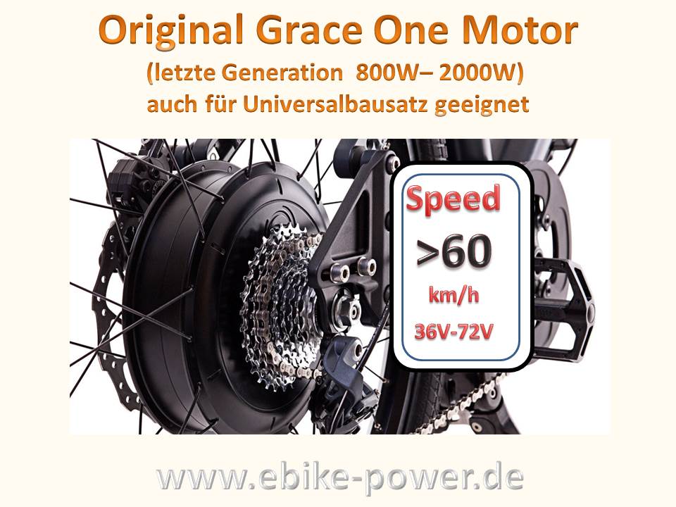 Bild 1 von Original Grace One Motor, 800W-2000W, Schraubkranzaufnahme, auch m. KT Controller kompatibel