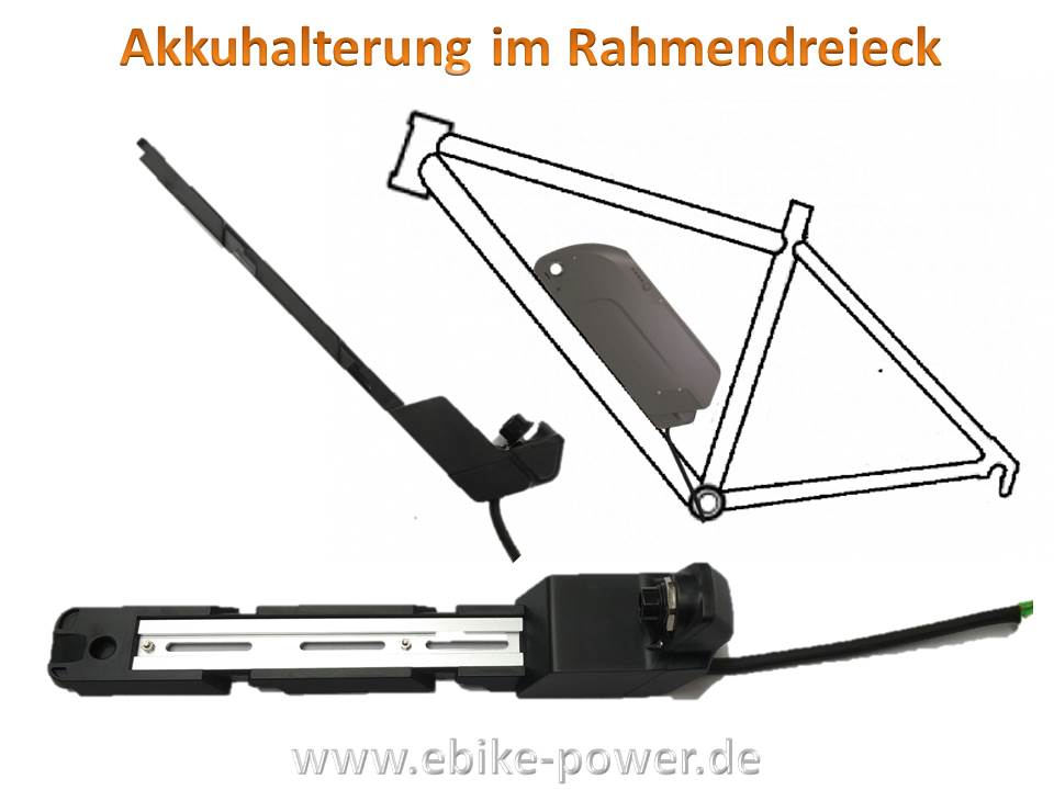Bild 1 von Dolphin III Trinkflaschenakku 60V 14Ah für E-Bike / Pedelec - Li-Ionen Akku Samsung 18650 / 840Wh  / (Ladeoption) ohne Ladegerät  / inkl.  Akkuhalterung