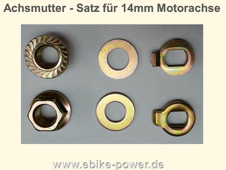 Bild 1 von Achsmutter für E-Bike Motorachse / Mutter für Achse (Bafang, 9Continent, AEG, Prophete,  Aldi etc.)