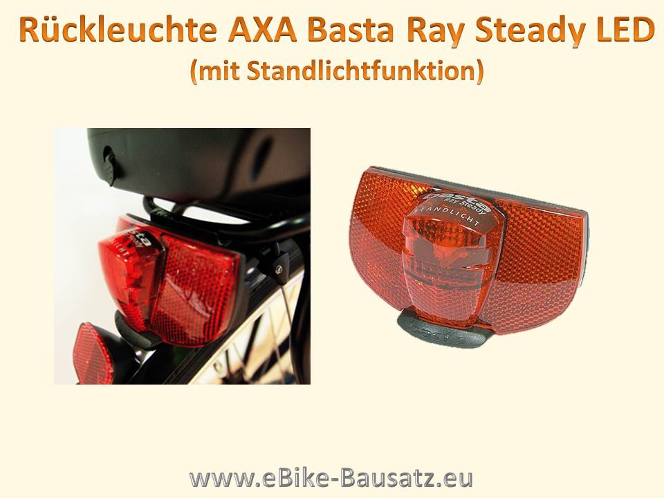 Bild 1 von Rücklicht AXA Basta Ray Steady LED (mit Standlichtfunktion) Rückleuchte