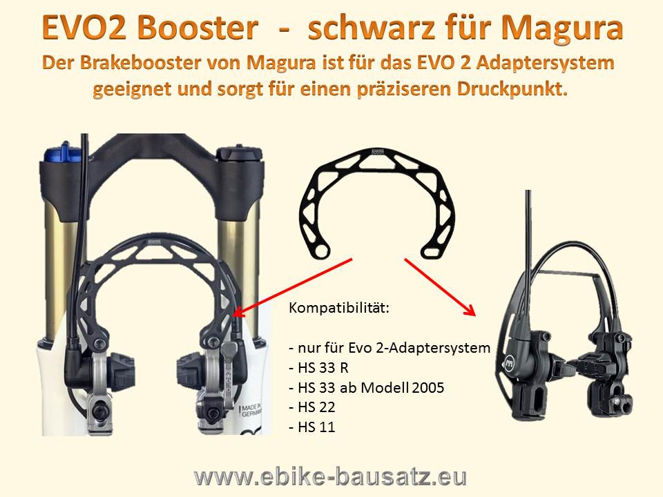 Magura HS 11 / HS 33 EVO2 Booster - schwarz - ebike-power