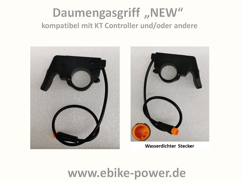 Bild 1 von Daumengasgriff / Daumengas - NEW- mit wassergeschütztem Higo  Stecker, passsend für  Masterkabel