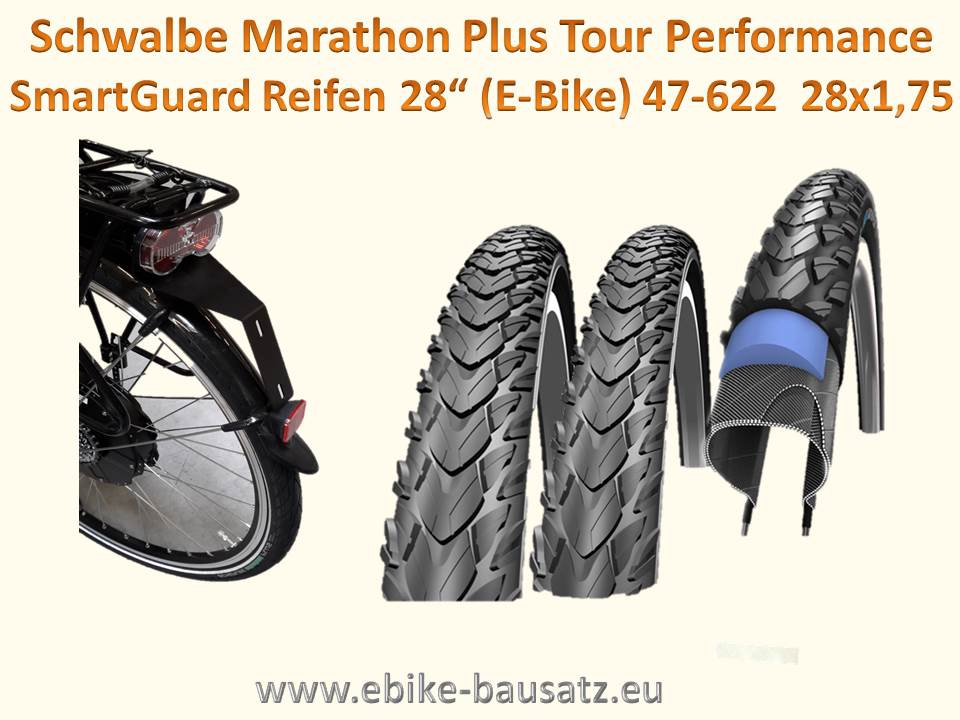 Bild 1 von Schwalbe Marathon Plus Tour Performance SmartGuard Reifen Pannenschutzreifen (für E-Bike)