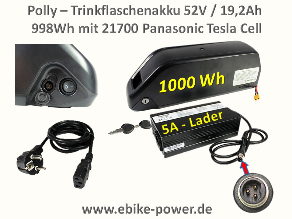 Bild 1 von Poly - Power -Akku 52V 25Ah / 1300Wh E-Bike / Pedelec Akku