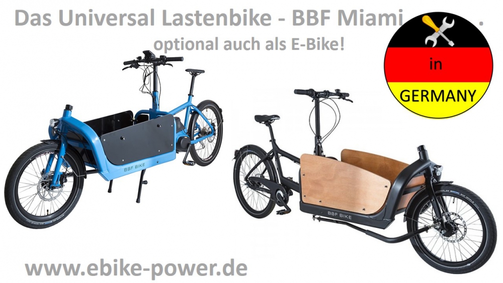 Transportrad BBF Miami E-Cargobike 