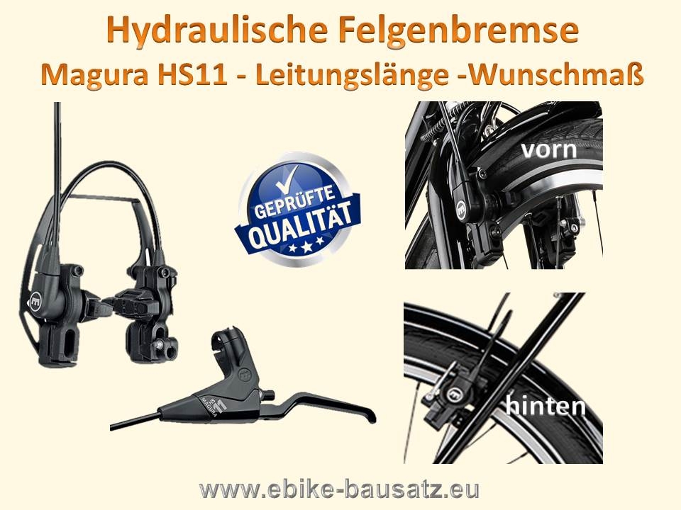 Magura HS 11 hydraulische Felgenbremsen - Leitungslänge variabel /  (Leitungslänge) genaues Mass bei weiterem Bestellvorgang in Bemerkung  angeben