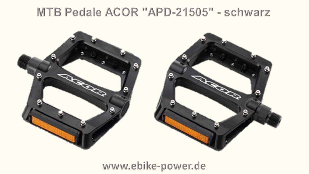 Bild 1 von MTB - Pedalen ACOR - APD-21505 - Trekking Bike BMX - schwarz (Paar)