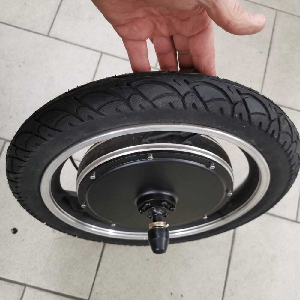 Bild 1 von Frontmotor 250-1000W integriert in 16 Zoll Alufelge (35mm)  mit Hallsensor f. E-Bike/Lasetenanhänger