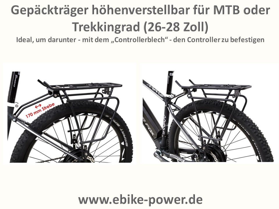 Fahrrad Reiseradgepäckträger 24 28 ALU verstellbar Universal