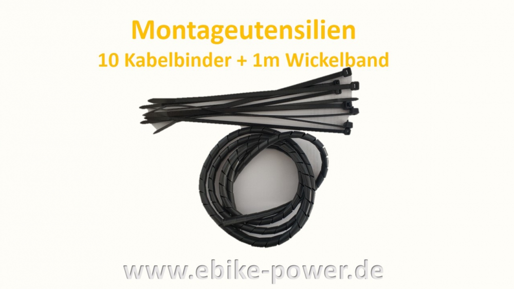 Bild 1 von Montageutensilien (10 Kabelbinder + 1m Wickelband 5-20mm)