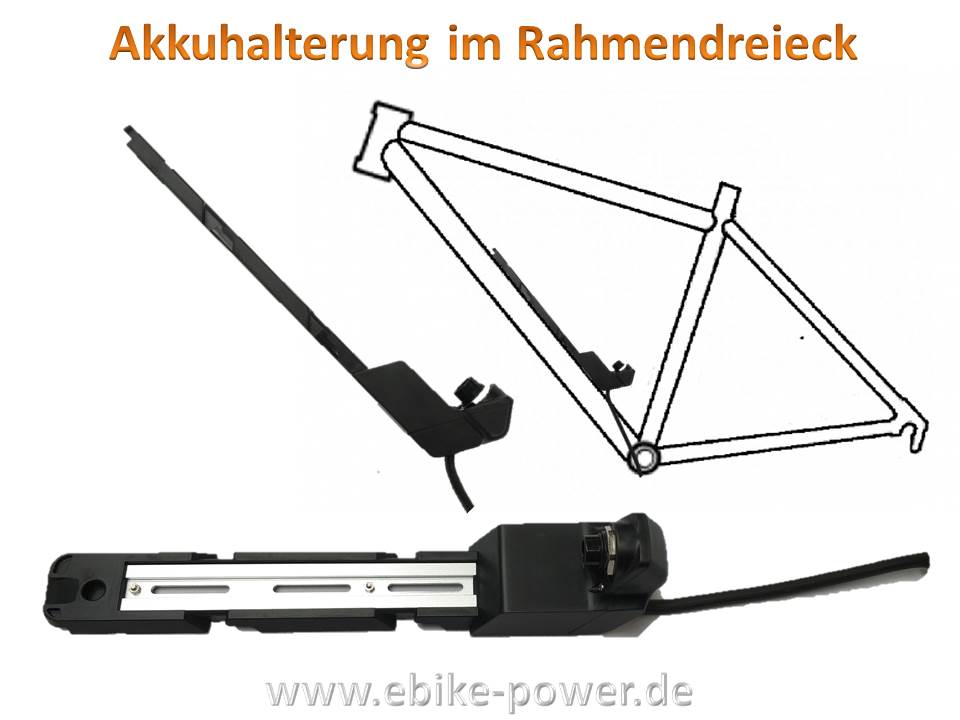 Bild 1 von Dolphin III Trinkflaschenakku 60V 14Ah für E-Bike / Pedelec - Li-Ionen Akku Samsung 18650 / 840Wh  / (Ladeoption) ohne Ladegerät  / inkl.  Akkuhalterung
