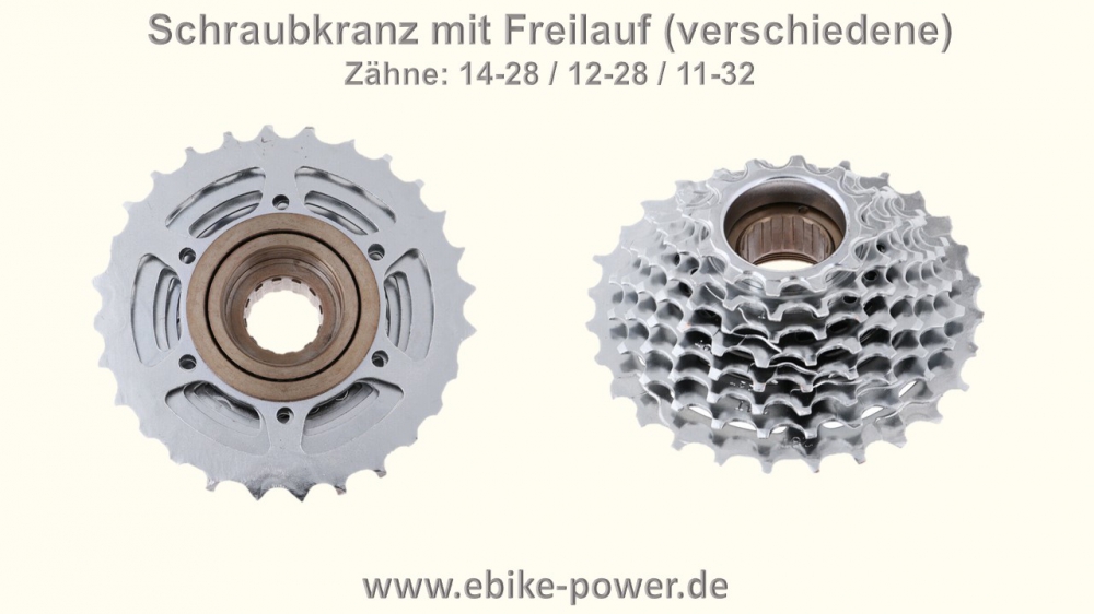 Bild 1 von Schraubkranz  8-fach  (Shimano kompatibel) Ritzel Zahnkranz Block  / (Variante) 11-32 Zähne - ideal für E-Bike über 40km/h