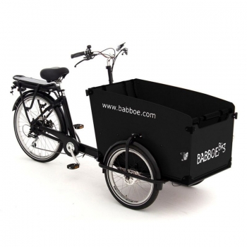 Bild 1 von Lastenrad Babboe Big-E / Das robuste elektrische Lastenfahrrad 500Wh Akku mit Regenverdeck