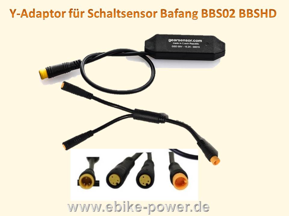 Y-Kabel für Bafang BBS01 BBS02  EBike PEDELEC Umbau Schaltsensor und Bremssensor 