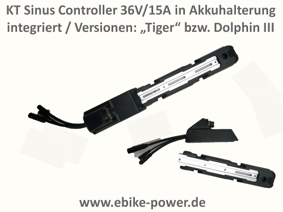 Bild 1 von KT Sinus Controller 36V/15A in Akkuhalterung  integriert (System KUNTENG)  / (Variante) Tiger bzw.  Dolphin III