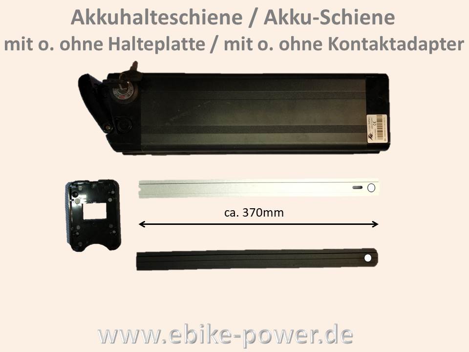 Bild 1 von Akkuhalteschiene / Akkuschiene / Akkuhalterung  Aluminium / PVC  Halterung