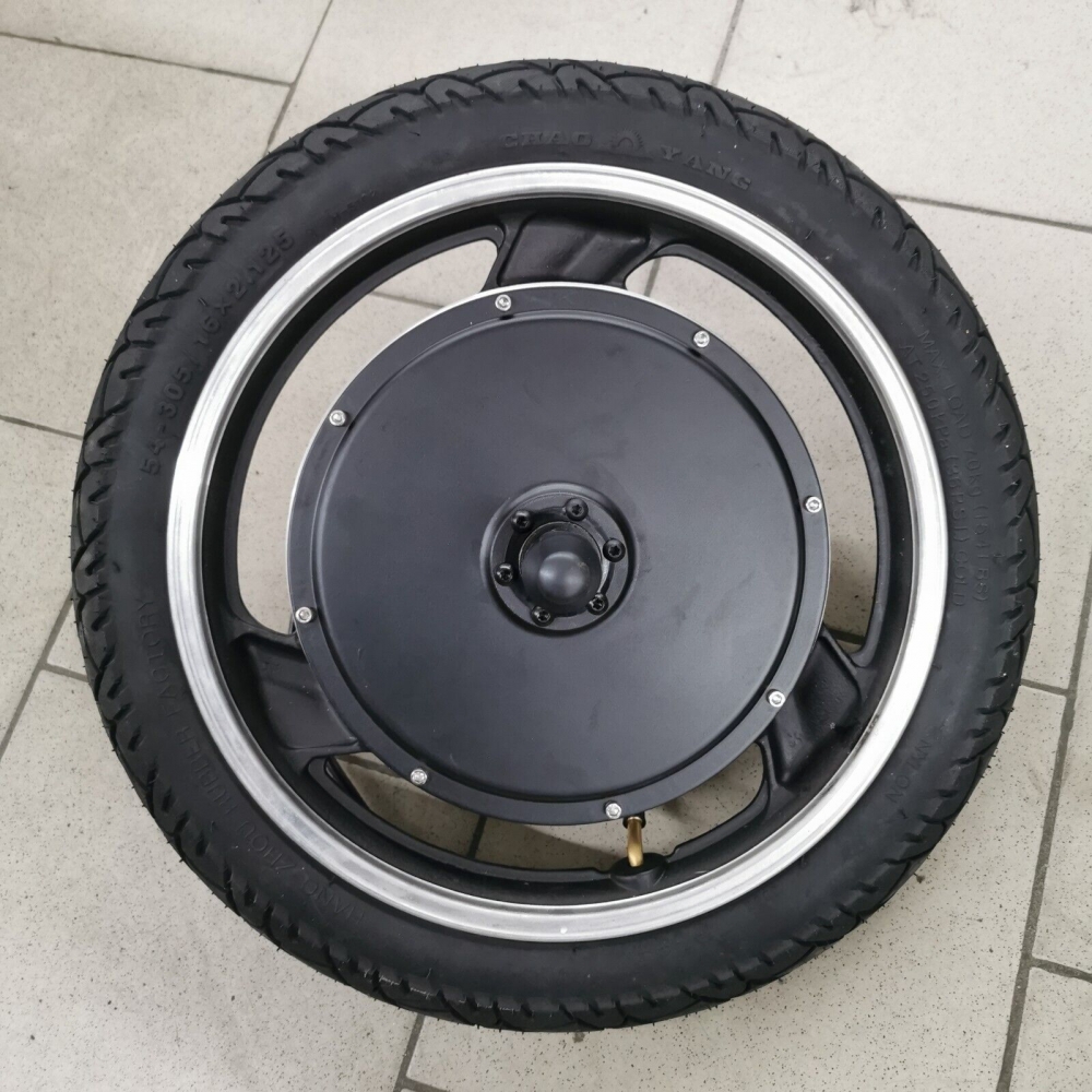 Bild 1 von Frontmotor 250-1000W integriert in 16 Zoll Alufelge (35mm)  mit Hallsensor f. E-Bike/Lasetenanhänger