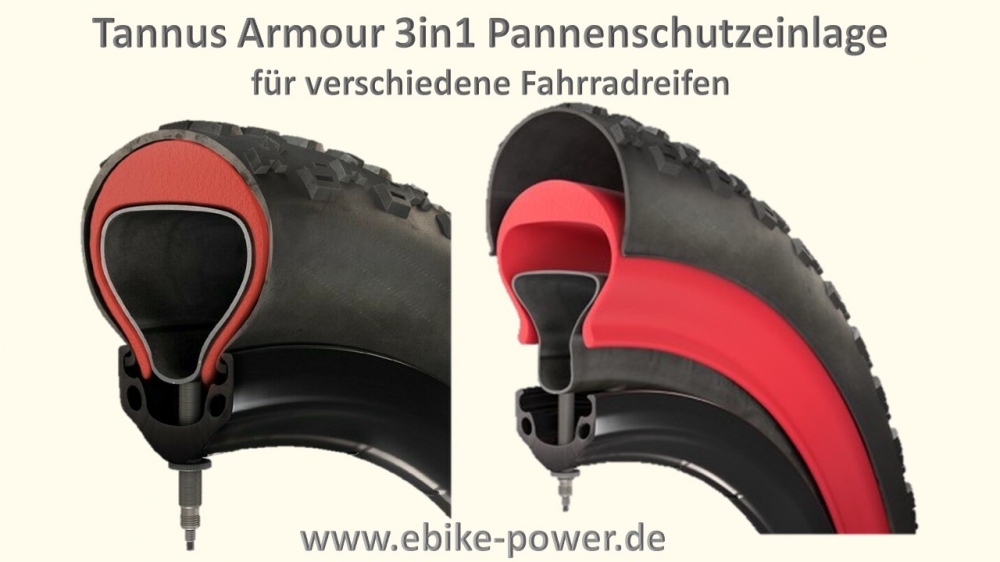 annus armour 3in1 pannenschutz einlage für fahrrad reifen 26zoll