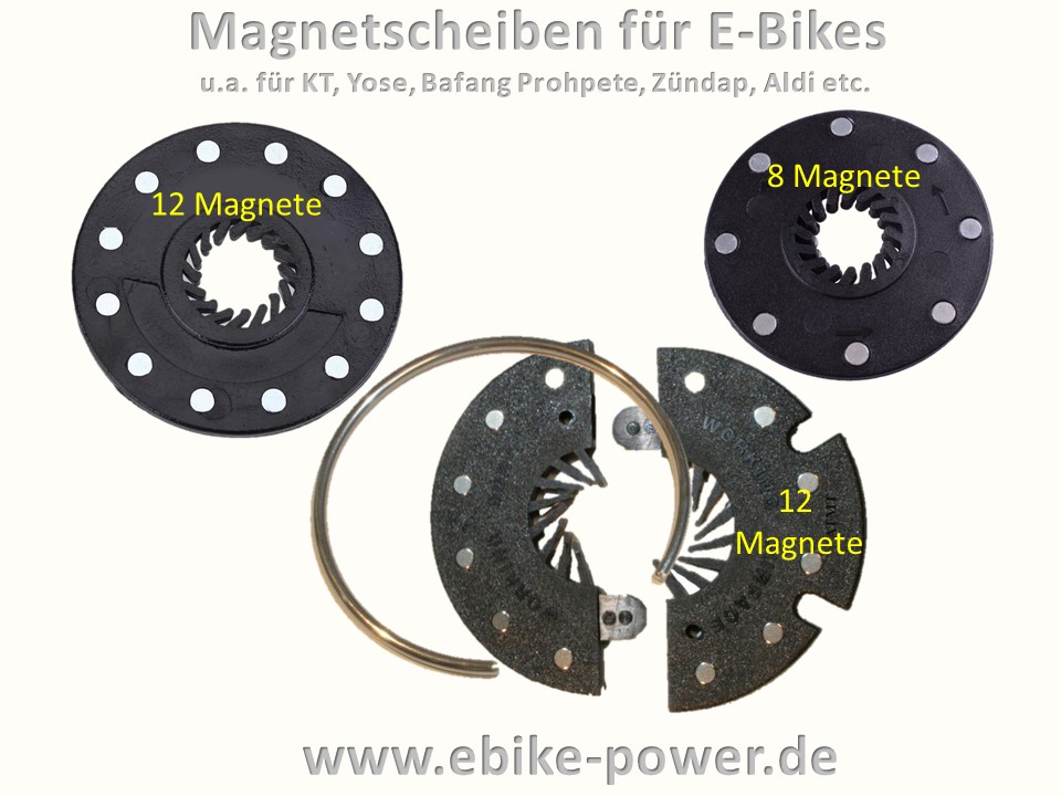 Bild 1 von Magnetscheibe für Pedelec PAS Sensor (Universal / Hollowtech)  / (Variante) teilbar mit 12 Magneten