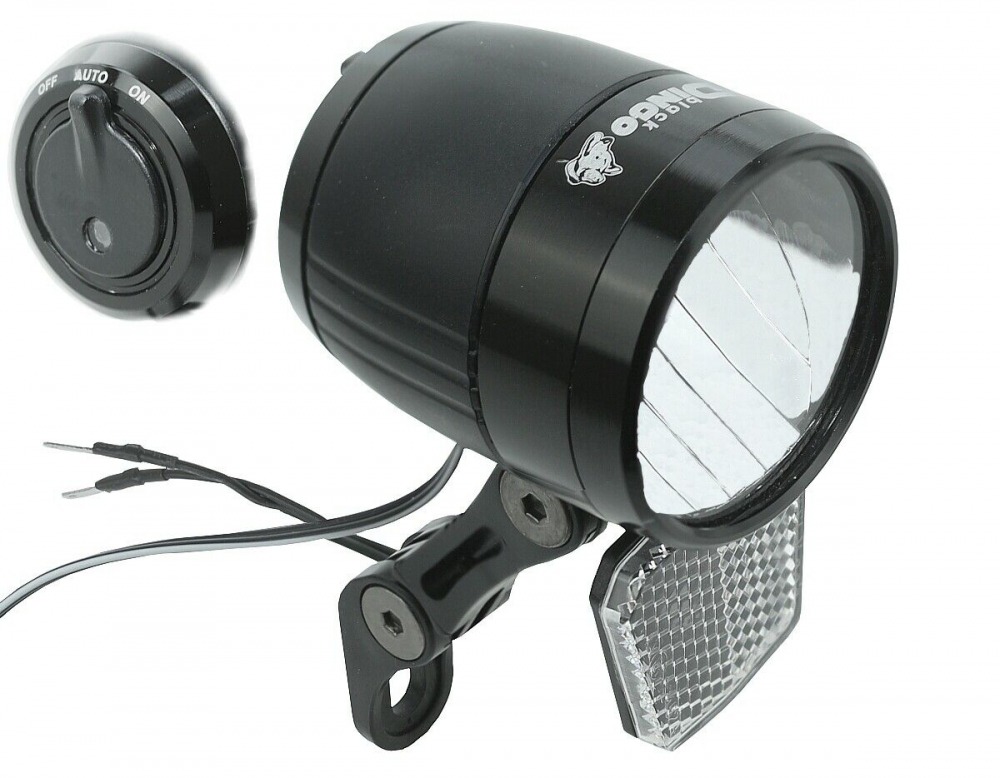 Bild 1 von Fahrrad LED Scheinwerfer 100 Lux Sensor Standlicht Fahrradlampe Nabendynamo