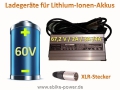 Bild 2 von Ladegerät für Fahrradakku / E-Bike-Akku / Pedelec Lithium Ionen Akku 60V  / (Variante) 3-Pol (XLR) - Stecker (2A)