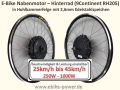 Bild 2 von E-Bike Motor 9Continent Rh205 48V/500W  o. 60V/1000W - m. Schraubkranz- und Scheibenbremaufname