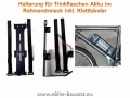 Bild 3 von Trinkflaschenakku 48V 17,5Ah für E-Bike / Pedelec - Lithium Ionen Akku Samsung 18650 / 840Wh  / (Ladeoption) inkl. Ladegerät  (2A) / (Befestigung) mit Originalhalter + Kontaktadapter + zusätzliche Halterung für Rahmendreieck