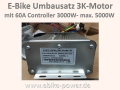 Bild 3 von Enduro 5K E-Bike Umbausatz,  5000W  Bausatz (60A Controller, Display, Gasgriff) Motor