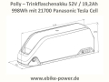 Bild 4 von Poly - Power -Trinkflaschenakku 52V 19,2Ah / 998Wh E-Bike / Pedelec Akku Panasonic  Cell 21700