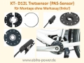 Bild 1 von PAS - Sensor  KT-D12L  Tretsensor (für Links-Montage mit wasserdichtem Stecker / Higo gelb 3 polig)  / (Option) NUR magnetscheibe geteilt - (ohne Sensor)