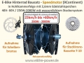 E-Bike Bausatz HR f. Steckkassette Speedmotor in 28