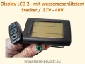 Display LCD 2 - mit wassergeschütztem Stecker (passend für 500 W Bausätze) 37V-48V
