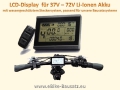 Bild 1 von KT LCD 3 Display mit wassergeschütztem Stecker (LCD3 Kunteng)  / (Akkuvariante) 24V / 36V / 48V mit USB Anschluss