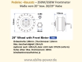 Bild 8 von Komplett-Pedelec-Bausatz 36V 250W/350W Vorderrad,Lishui-System m. LCD-Display + 36V 10,4Ah Akku + LG  / (Option 1:) 20