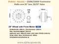 Bild 8 von Komplett-Pedelec-Bausatz 36V 250W/350W Vorderrad,Lishui-System m. LCD-Display + 36V 13Ah Akku + LG