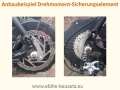 Bild 5 von 1 Stück Drehmomentsicherungselement / Drehmomentstütze für E-Bike Motoren (Edelstahl)  / (Variante) einteilig für 12-14mm Achse (6mm dick)