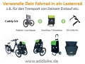 Bild 1 von AddBike - Last-Adapter Chassis mit Neigetechnik / Zubehör  / (Variante) Caddy Kit (Set - Addbike + Einkaufsbox + Schutzbleche)