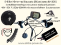 E-Bike Bausatz  RH205 für Schraubkranz in 28 Zoll Felge / inkl. LCD 5 Display, bis 1500W, 9Continent