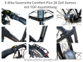 Bild 6 von E-Bike Saxonette Comfort Plus 28 Zoll Damen Pedelec 7Gang Nexusschaltung