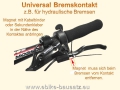 Bild 3 von Universal Bremskontakte / Bremssensoren zum Aufkleben inkl. Magnet mit Higo Stecker (u.a. für Magura