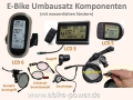 Bild 2 von E-Bike Umbausatz AYW (7x9) Bergmotor 250W - 2800W einstellbar / für Scheibenbremse & Steckkassette  / (Option 1:) 25A Controller (48-60V-Akku) / (Option 2:) LCD3 Display  48-60V (groß + 29,90€) / (Option 3:) mit Universal-Bremskontakten (für Hydraulikbremse) + 20€ / (Option 4:) inkl. Daumengas (+10€)