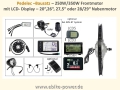 Bild 2 von Komplett-Pedelec-Bausatz 36V 250W/350W Vorderrad,Lishui-System m. LCD-Display + 36V 10,4Ah Akku + LG