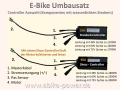 Bild 3 von E-Bike Umbausatz AYW (15x4) Super-Speedmotor 250W-2800W einstellb. f. Scheibenbremse & Steckkassette  / (Option 1:) 40A Sinus-Controller (48-60V)  +49,90€ / (Option 2:) LCD3 Display  48-60V (groß + 29,90€) / (Option 3:) mit Kontaktbremsgriffe (+10€) / (Option 4:) OHNE Gasgriff