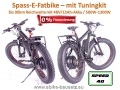 Bild 2 von Spass-E-Fatbike mit Tuningkit inkl. 48V Akku + Ladegerät (500-1300W)  / (Akkuvariante) 10,5Ah Gepäckträgerakku - 0% Finanzierung (24 Monate x 86,50€)
