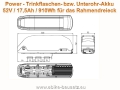 Bild 3 von Hailong - Trinkflaschenakku 52V 17,5Ah / 910Wh E-Bike / Pedelec - Li-Ionen Akku Samsung 18650 35E  / (Ladeoption) ohne Ladegerät