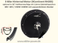 Bild 1 von E-Bike Motor 9Continent Rh205 48V/500W  o. 60V/1000W - m. Schraubkranz- und Scheibenbremaufname