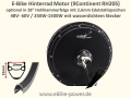 Bild 1 von E-Bike Motor 9Continent Rh205 48V/500W  o. 60V/1000W - m. Schraubkranz- und Scheibenbremaufname  / (Variante) Spezialfelge + Qualitätsspeichen - Art.  1000080500 wählen